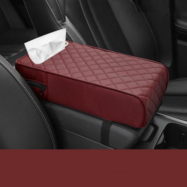 Bil Cover Armstöd Höjd Pad RÖD Red