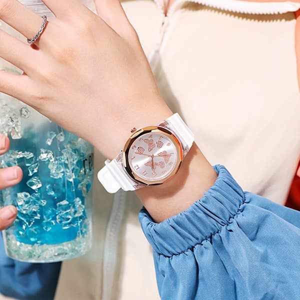 Dameur Quartz Armbåndsur BLÅ blue