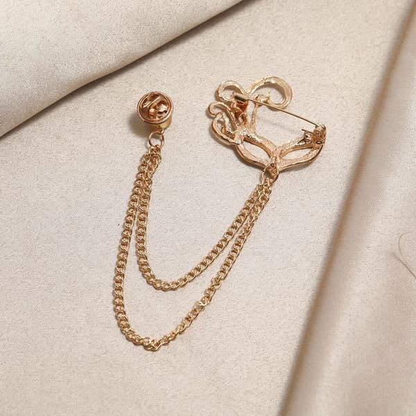 Broche Badge GULD Gold