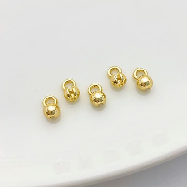 1/5 st Sladd Krymp Pärlor Mussla Pärla 5 ST SILVER 5 ST SILVER 5Pcs Silver