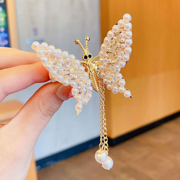 Rhinestone Butterfly Hårnål Butterfly Bangs Sidoklämma FÄRG 10 Color 10
