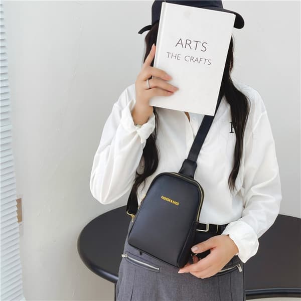 Brysttaske Casual Rejsebrysttaske SORT Black