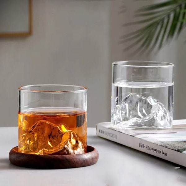 Pieni lasinen kahvikuppi Retro Mountain Glass L 300MLGOLD GOLD L  300mlgold
