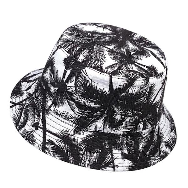 Coconut Tree Bucket Hat Visir Bucket Cap VIT White