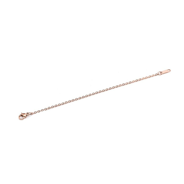 Förlängare säkerhetskedja i rostfritt stål Förlängningskedja ROSE GOLD Rose Gold 15cm