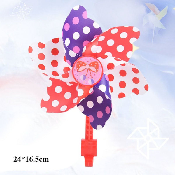 Barn Cykel Väderkvarn Tecknad Färgglad Pinwheel 6 6 6