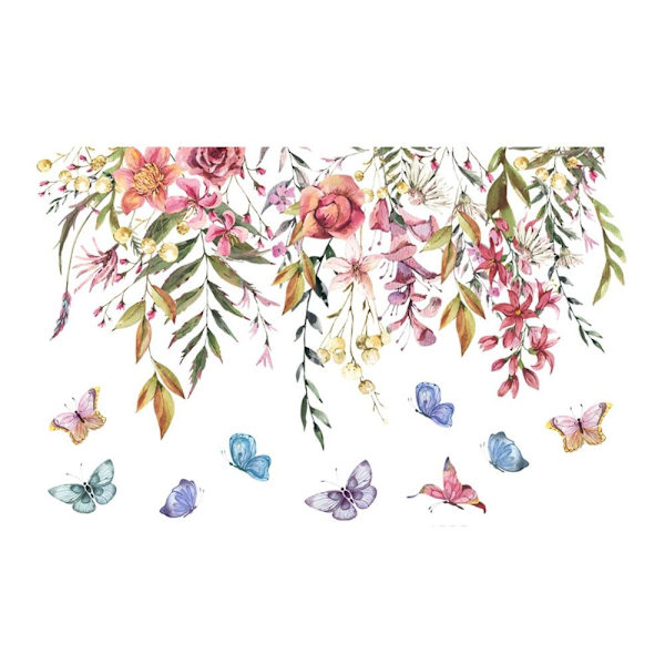Blomstertoalettklistremerker Nydelige blomsterdekaler 9 9 9