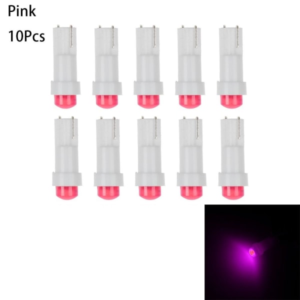 T5 LED-lampor Dashboard-ljus ROSA 10ST 10ST Pink 10Pcs-10Pcs