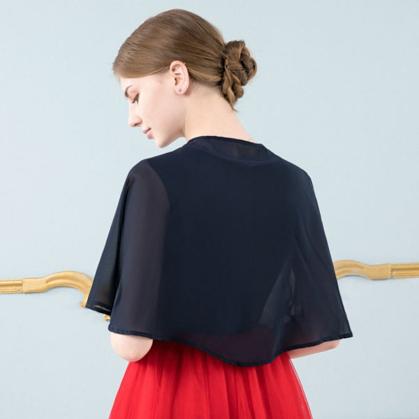 Blonde sjal Bryllup Cape SORT Black