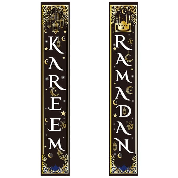 Eid Mubarak Dørbanner Ramadan Dekorasjon