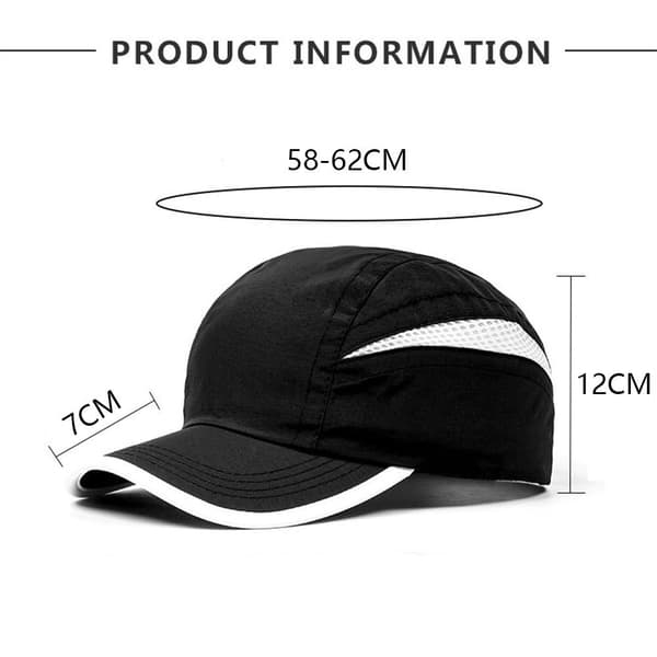 Basebollkeps Solhatt SVART black