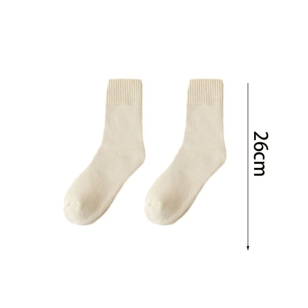 Winter Warmer Thicken Sock Cashmere Snow Socks VALKOINEN white