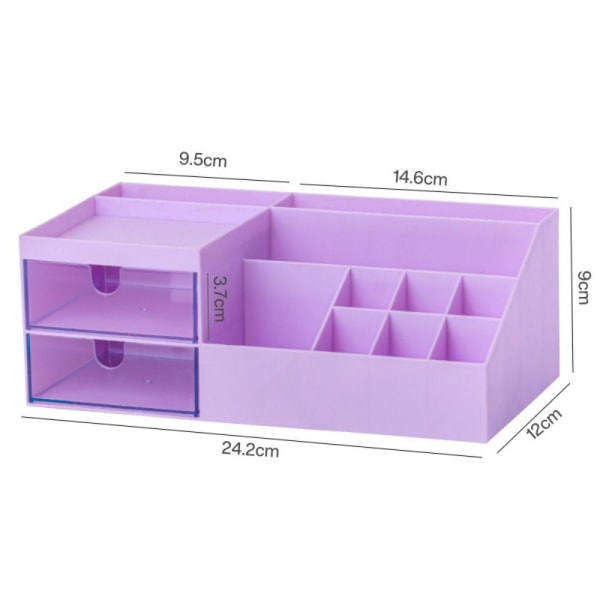 Desktop Organizer Toimistotarvikkeiden säilytyslaatikko PURPURIA Purple