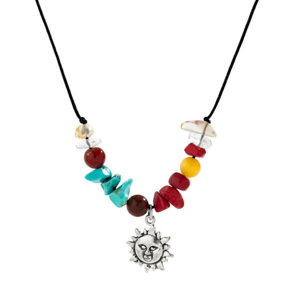 Oregelbundet Broken Stone Halsband Star Moon Pendant Halsband 4 4 4