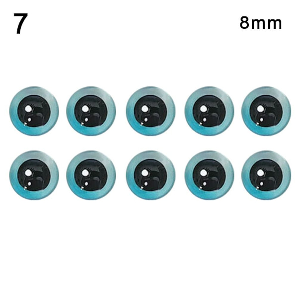 Dockor ögonglober glasdockor ögon 8MM12 12 8mm12