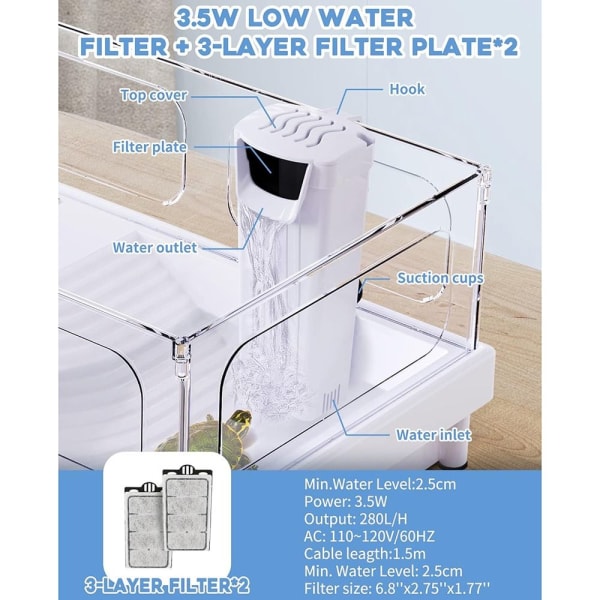 Akvariumfilter Fisketankfilter EU STØPPELFILTER EU STØPPELFILTER EU plug Filter