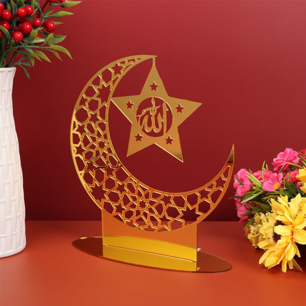 Eid Mubarak Dekoration Ramadan Ornament SILVER BT006 BT006