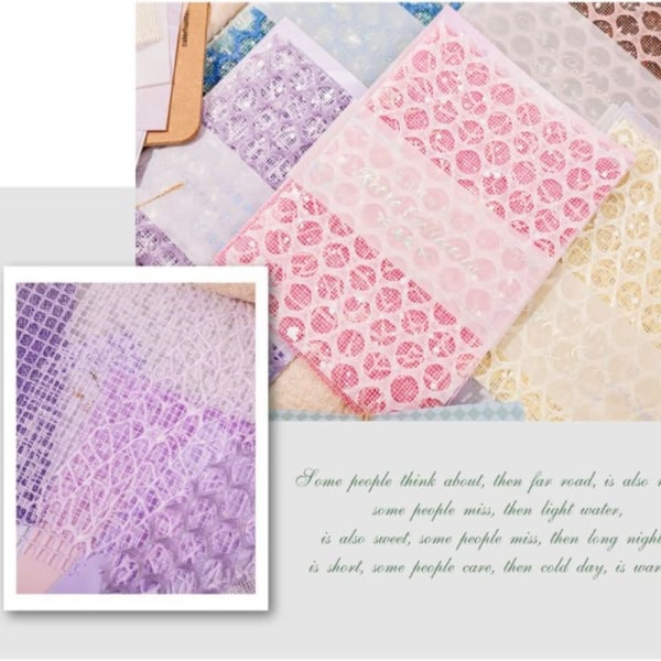 15 stk/sett Lace Paper Scrapbook Materials 02 02 02