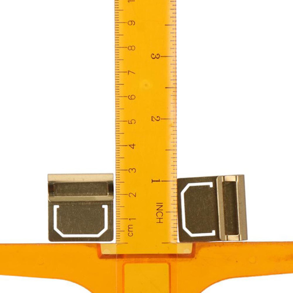 6 STK Retro Messing Bogmærke Metal Bogmærke Holder Gul