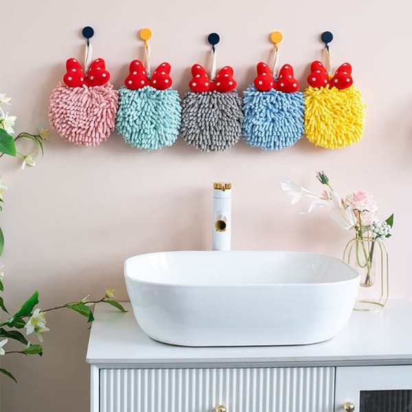 Chenille Handduk Barn Näsdukar GUL yellow