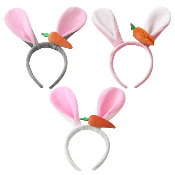Påskehare Pandebånd Bunny Ears Hårbånd GRÅ gray