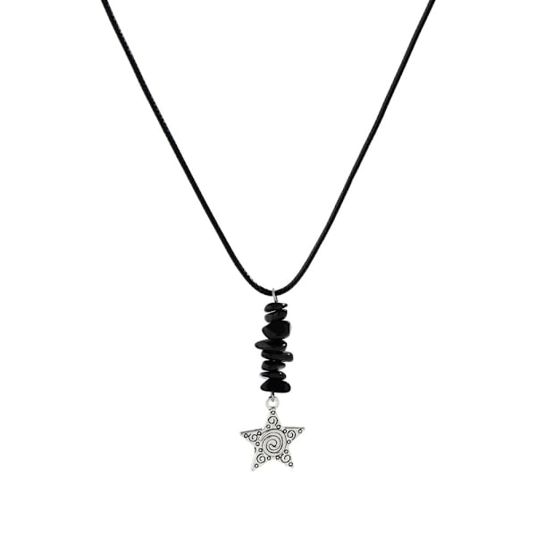 Oregelbundet Broken Stone Halsband Star Moon Pendant Halsband 3 3 3