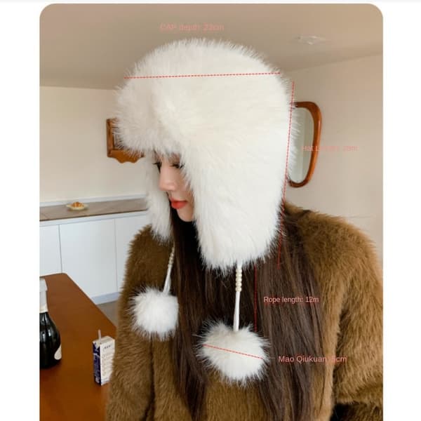 Blød Hat Pels Hatte BEIGE Beige