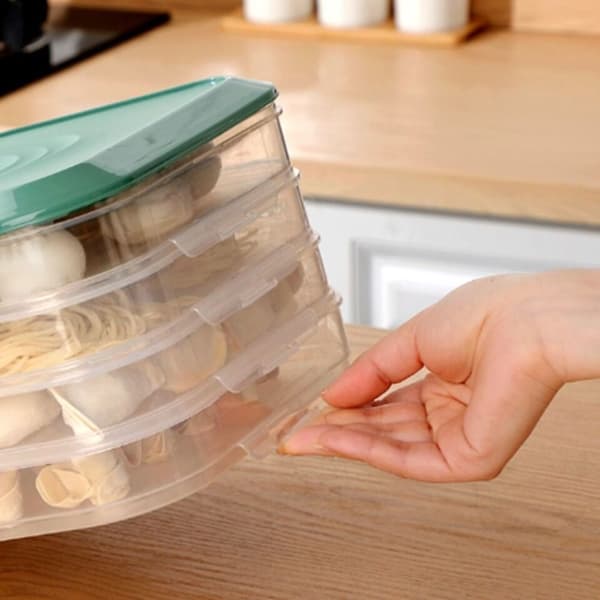 Opbevaringsboks Dumplingboks HVID 1 LAG 1 LAG White 1 Layer-1 Layer