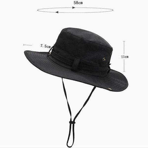 Herre Bucket Hat Vandrehatte SORT black