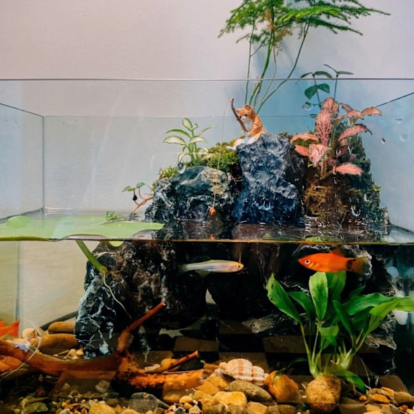 Fiskekattprydnader Akvariumdekoration 4 4 4