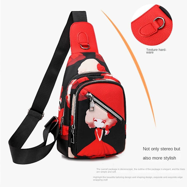 Axelväska i etnisk stil Retro Crossbody-väska 4 4 4