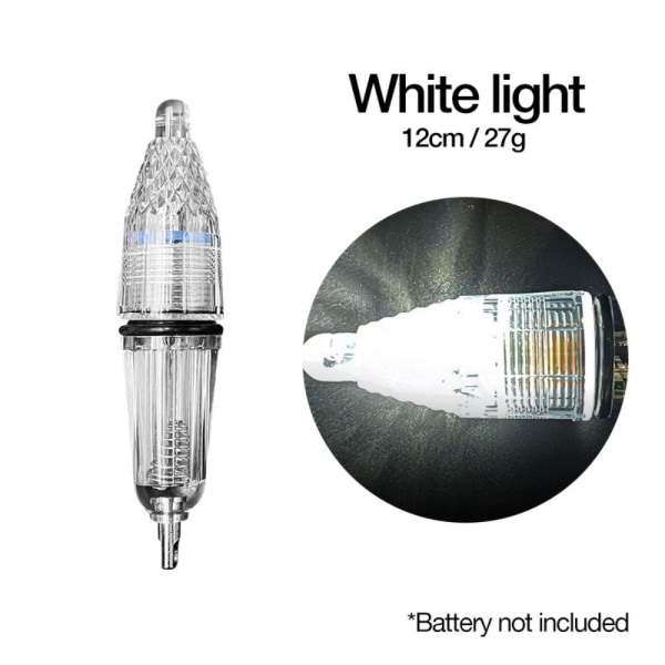 LED Fisklampa Betesljus VIT 12CM white 12cm