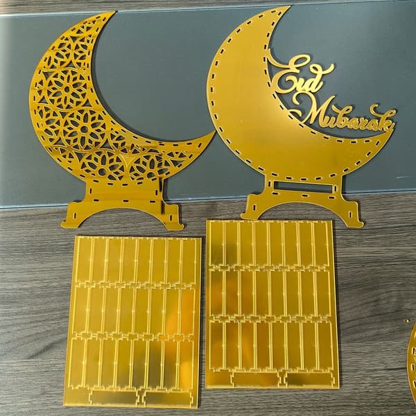 LED lys akrylpynt B B B