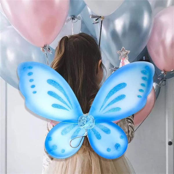 Julefe-vinger for utkledning blue