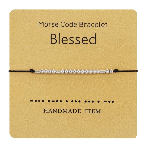 Morse Code Armbånd Perle Armbånd VELsignet VELsignet Blessed