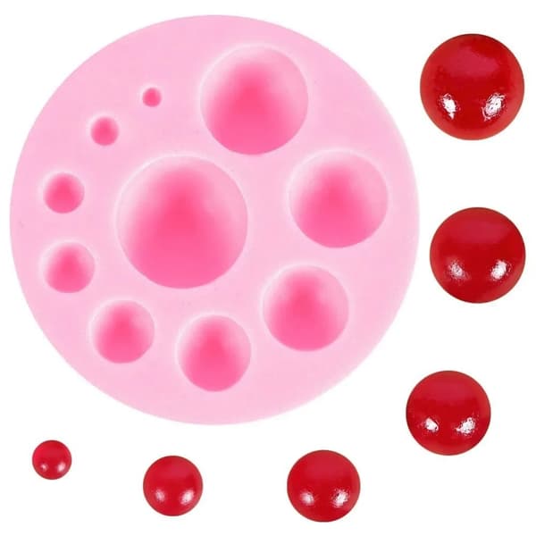 Pyöreä silikonimuotti sokerimassalle Round Type