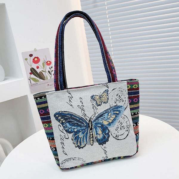 Lærred håndtaske broderi taske 2 2 2