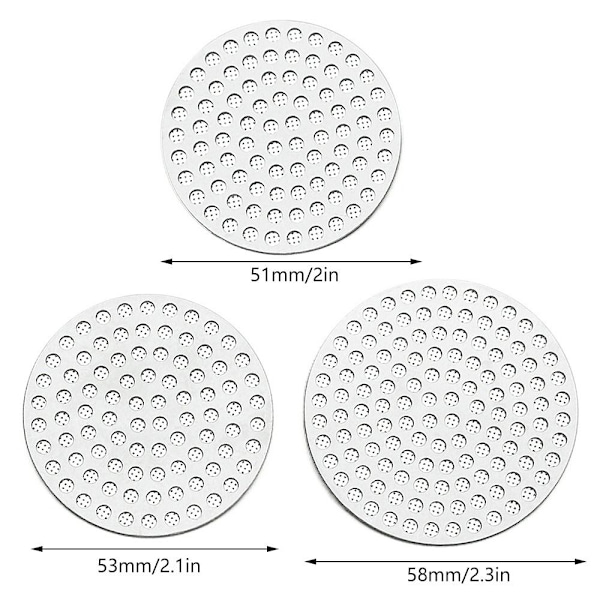 1 kpl kahvinsuodatinverkko, mesh 53 mm 53 mm 53mm