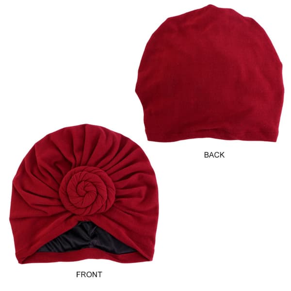 Dame Turban Hår Cover SORT Black