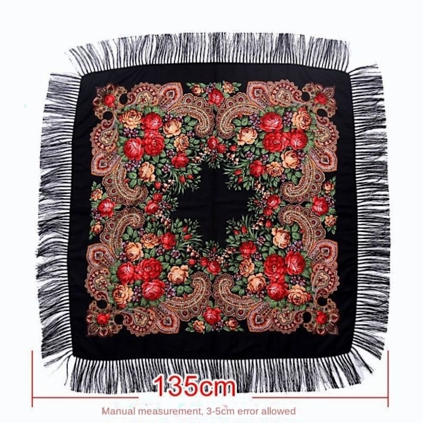 Fringed Square Scarves Resesjal 3 3 3