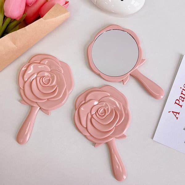 Håndholdt Makeupspejl, Lyserød pink