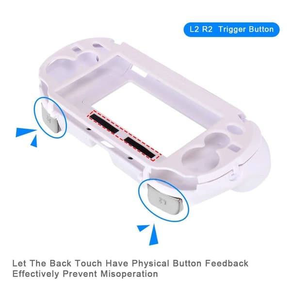 Spelkontrollfodral Gamepad Handgrepp VIT white