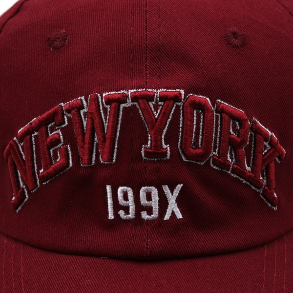 Brev Broderi Baseball Kasketter Snapback Hatte RØD red