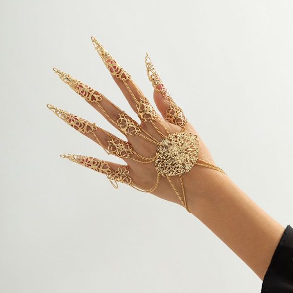 Gothic Finger Rannekoru Sormi Ranneketju Rannekorut 3 3 3