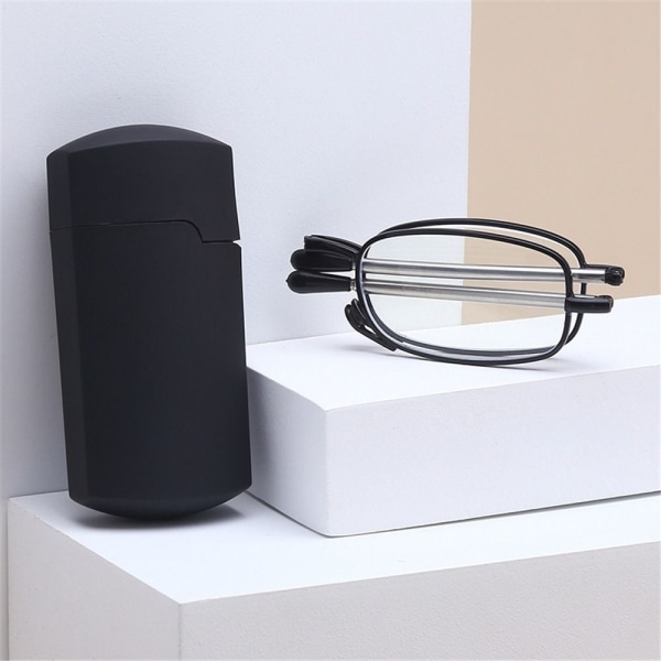 Vikbara läsglasögon Presbyopia Glasögon SVART STYRKA Black Strength 3.5x-Strength 3.5x