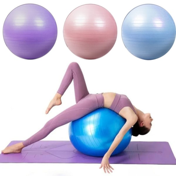 Yoga Swiss Ball Træningsbold LILLA Purple