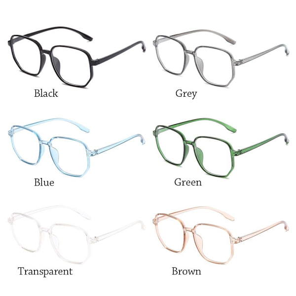 Anti-Blue Light Glasses Neliömäiset silmälasit HARMAAT Grey