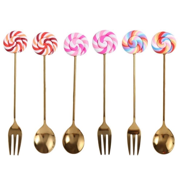 Lollipop lusikka Jälkiruokalusikka HOPEAA SAINEKAARI & LUSIKA SAINEKAARI & LUSIKA Silver Rainbow&Spoon-Rainbow&Spoon