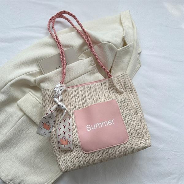 Mulepose Strandtaske PINK Pink