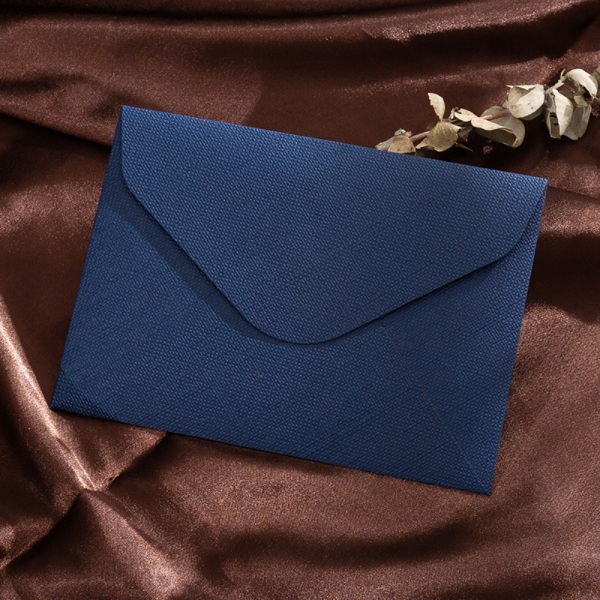 5 stk konvoluttersett brevpapir MARINEBLÅT Navy Blue